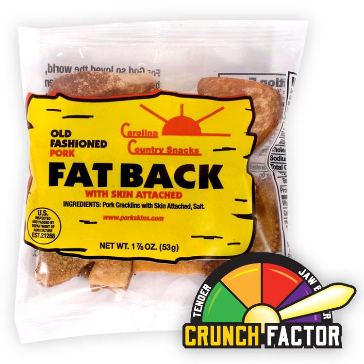 Fat Back Pork Skins Carolina Country Snacks 