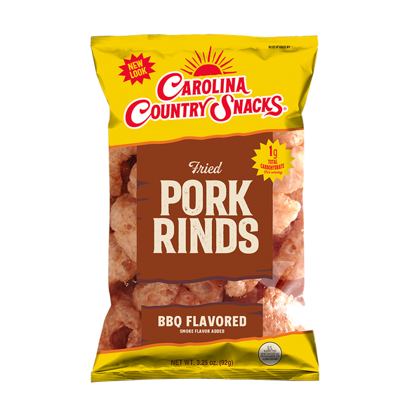 BBQ Fried Pork Rinds - Case of 24