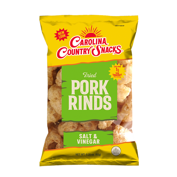 Salt and Vinegar Fried Pork Rinds - Case of 24