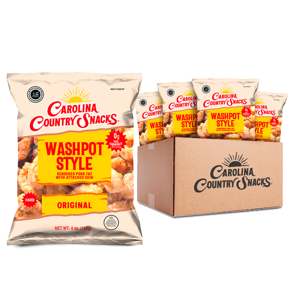 Wash Pot Style Pork Skins - box of 12